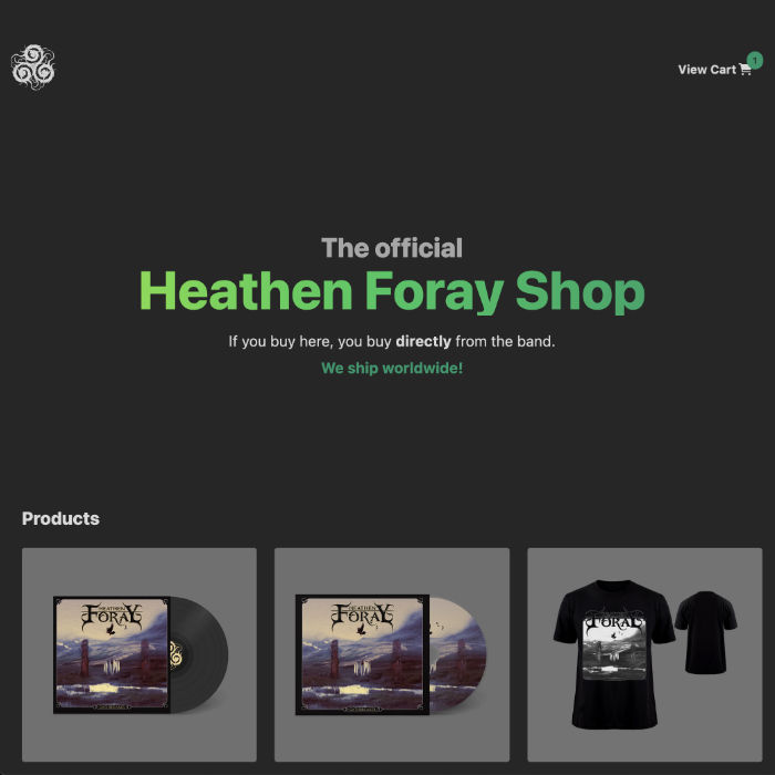 Heathen Foray shop design